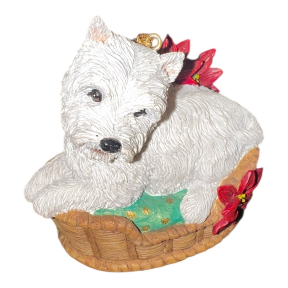 1997 Danbury Mint Westie Wonderland “Waiting for Santa” West Highland Terrier